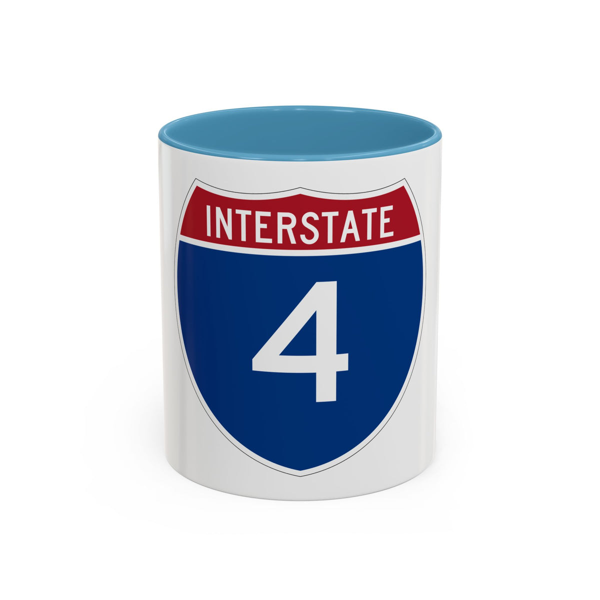 Interstate 4 (U.S. Highways) Accent Coffee Mug
