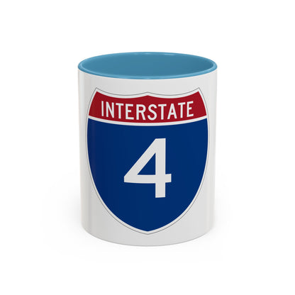 Interstate 4 (U.S. Highways) Accent Coffee Mug
