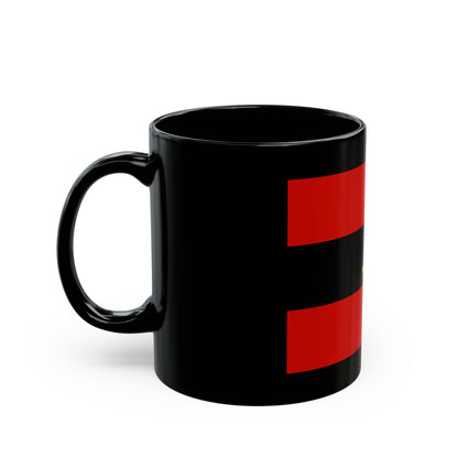 Naval Ensign of Albania 1946 to 1954 - Black Coffee Mug
