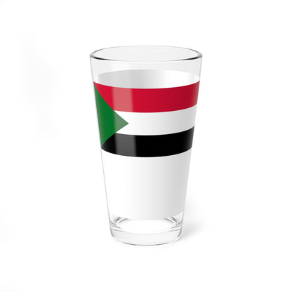 Naval Ensign of Sudan (Sudan) Pint Glass 16oz