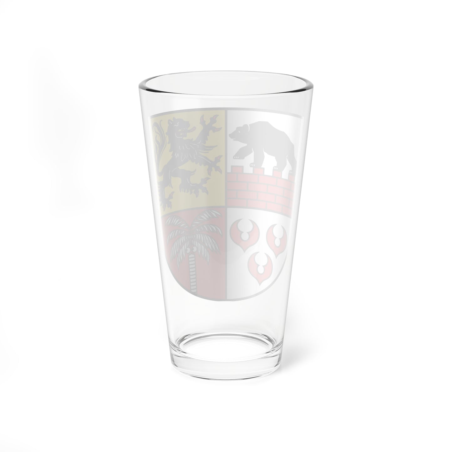 DE-ST 15-0-82 Landkreis Anhalt-Bitterfeld COA (Germany) (Coat of Arms) Pint Glass 16oz