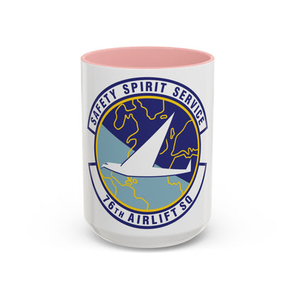 Tasse à café décorative du 76e escadron de transport aérien (US Air Force)