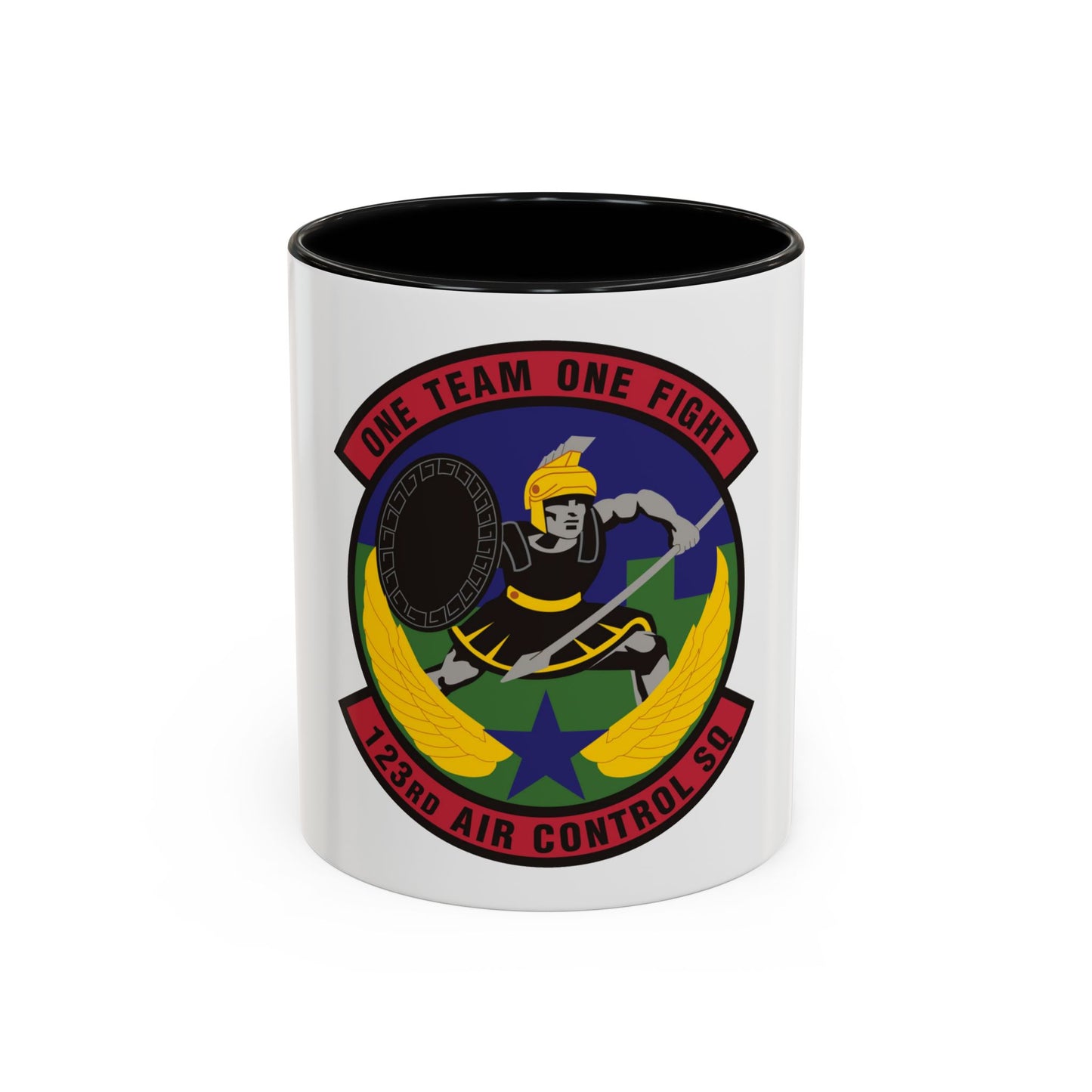 123d Air Control Squadron (U.S. Air Force) Accent Coffee Mug