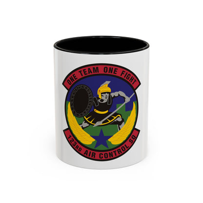 123d Air Control Squadron (U.S. Air Force) Accent Coffee Mug