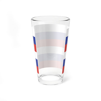Flag of Russia 6 Stripes (Russia) Pint Glass 16oz