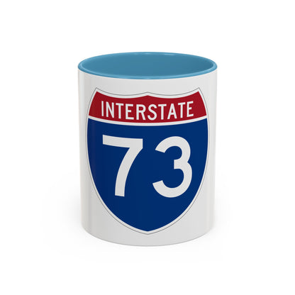 Interstate 73 (U.S. Highways) Accent Coffee Mug