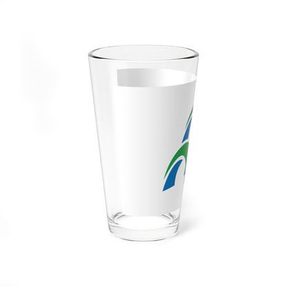 Flag of Mori Hokkaido (Japan) Pint Glass 16oz