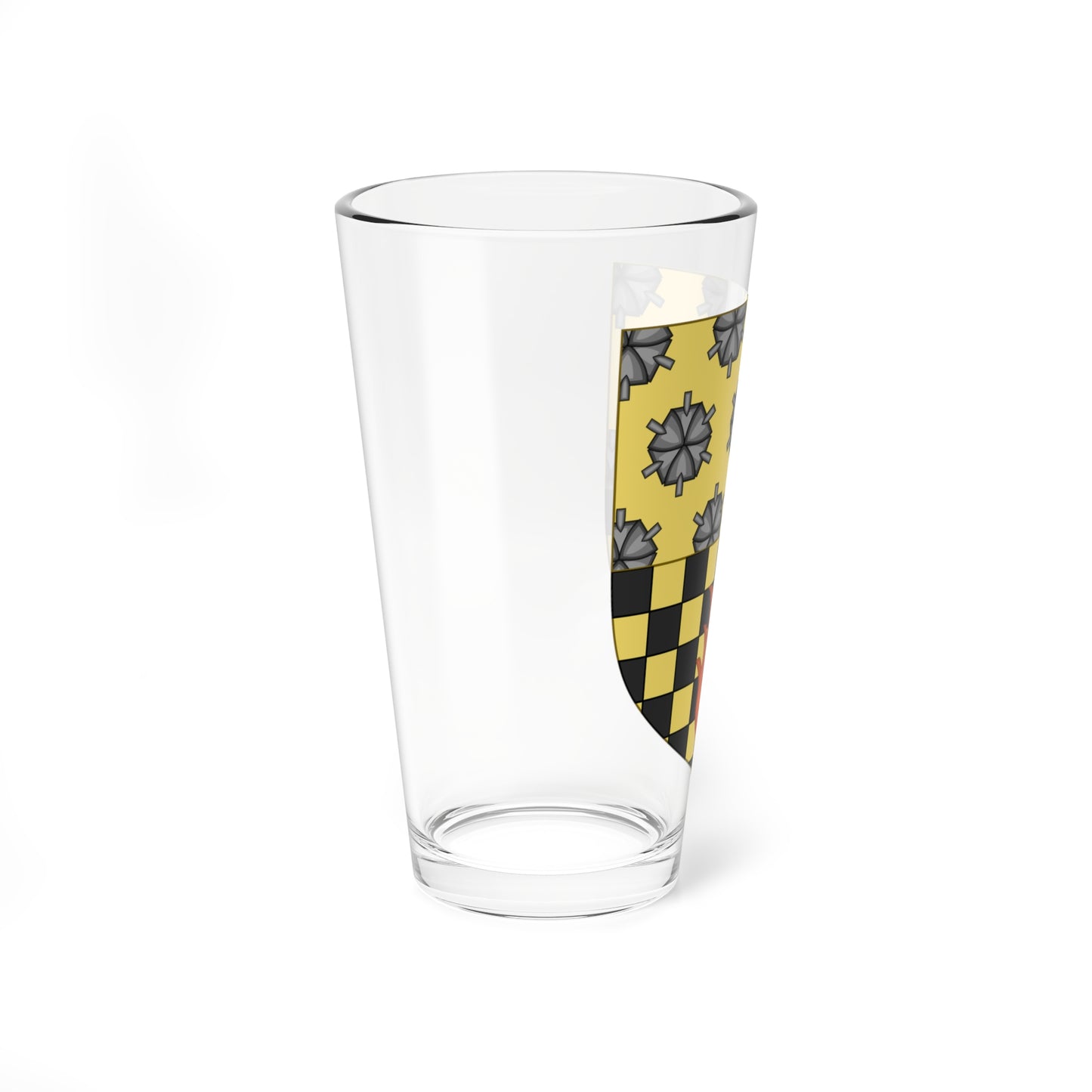 Shield of Manchester Metropolitan University (United Kingdom) (Coat of Arms) Pint Glass 16oz