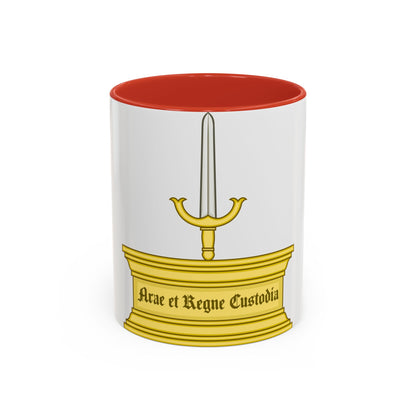 Altar and Sword Badge of Mary I - Accent Coffee Mug