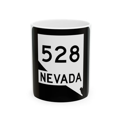Nevada 528 (Nevada) (Road Sign) White Coffee Mug