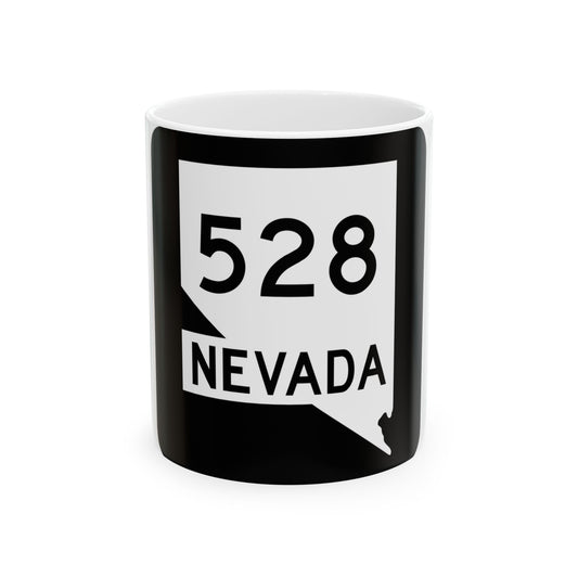 Nevada 528 (Nevada) (Road Sign) White Coffee Mug