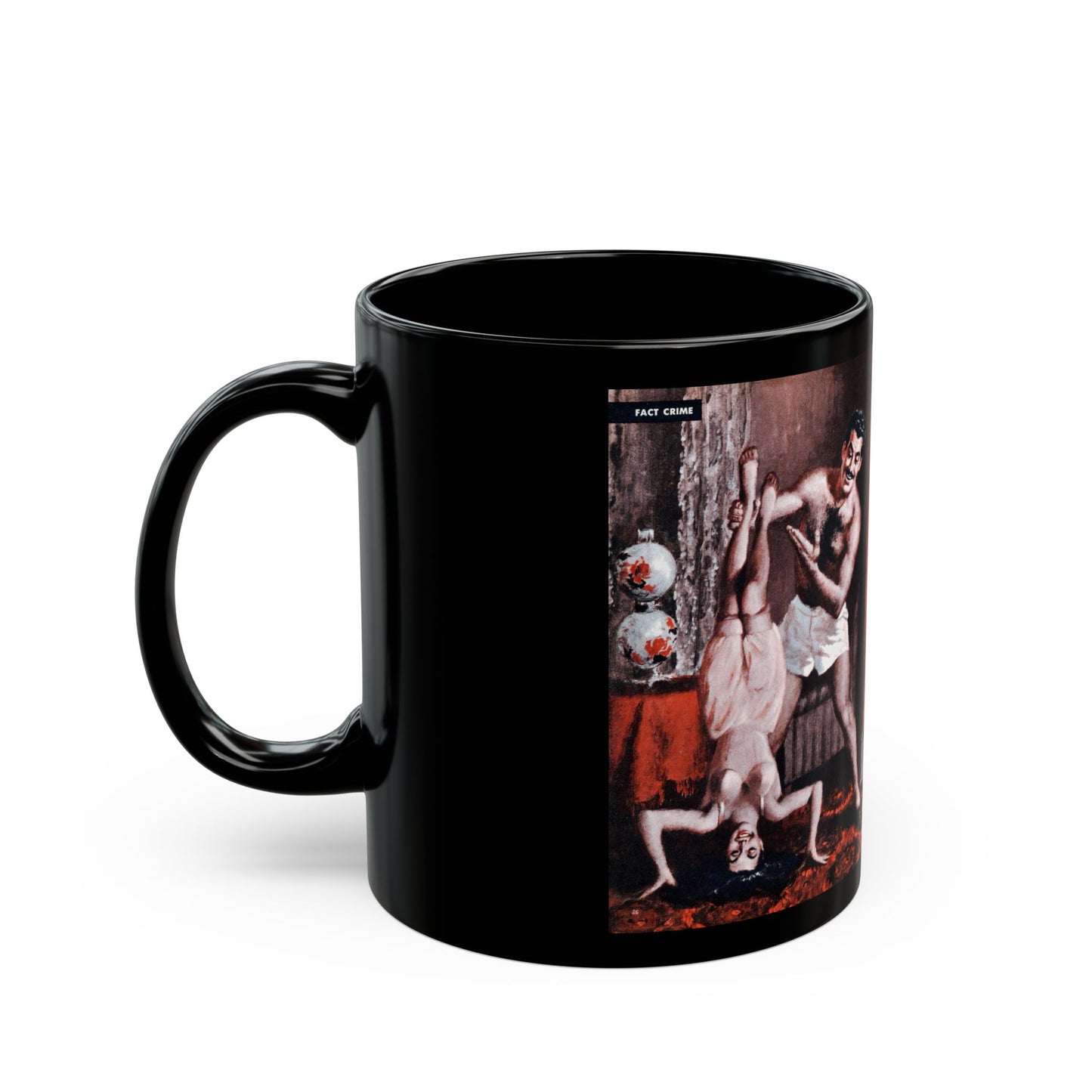 Case of the Courtroom Casanova, Cavalier magazine, June 1954 - Black Coffee Mug-Go Mug Yourself