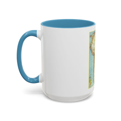 South America (1942) (Map) Accent Coffee Mug