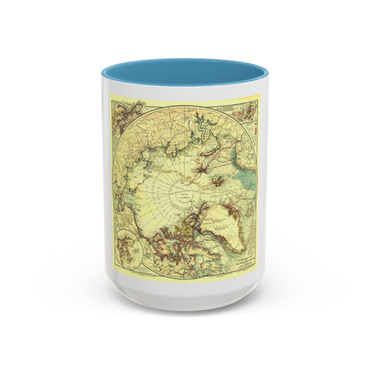 North Pole (1907) (Map) Accent Coffee Mug