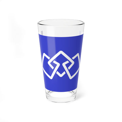 Flag of Kunimi Fukushima (Japan) Pint Glass 16oz