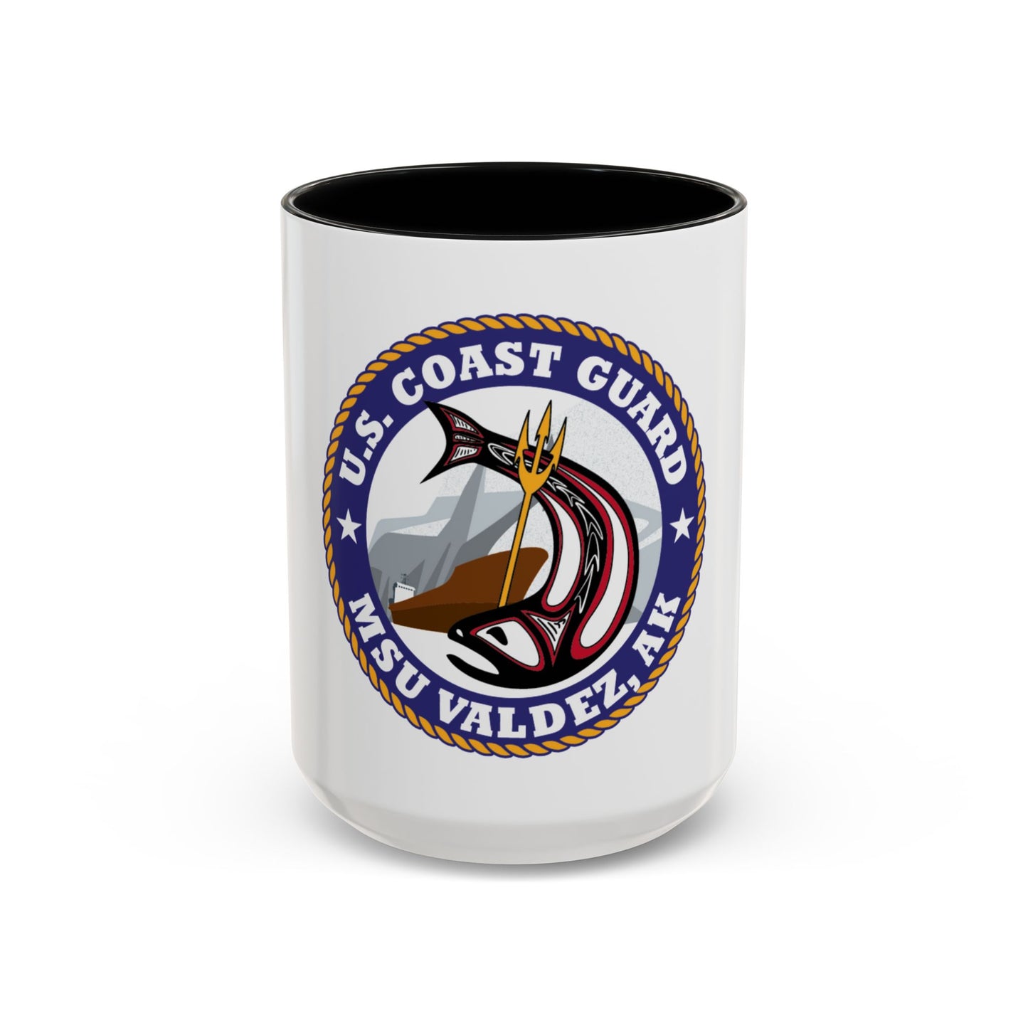 USCG MSU Valdez AK (U.S. Coast Guard) Accent Coffee Mug