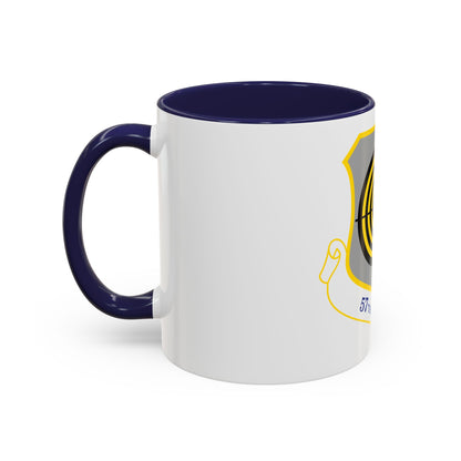 1058px USAF 57th Wing shield (U.S. Air Force) Accent Coffee Mug