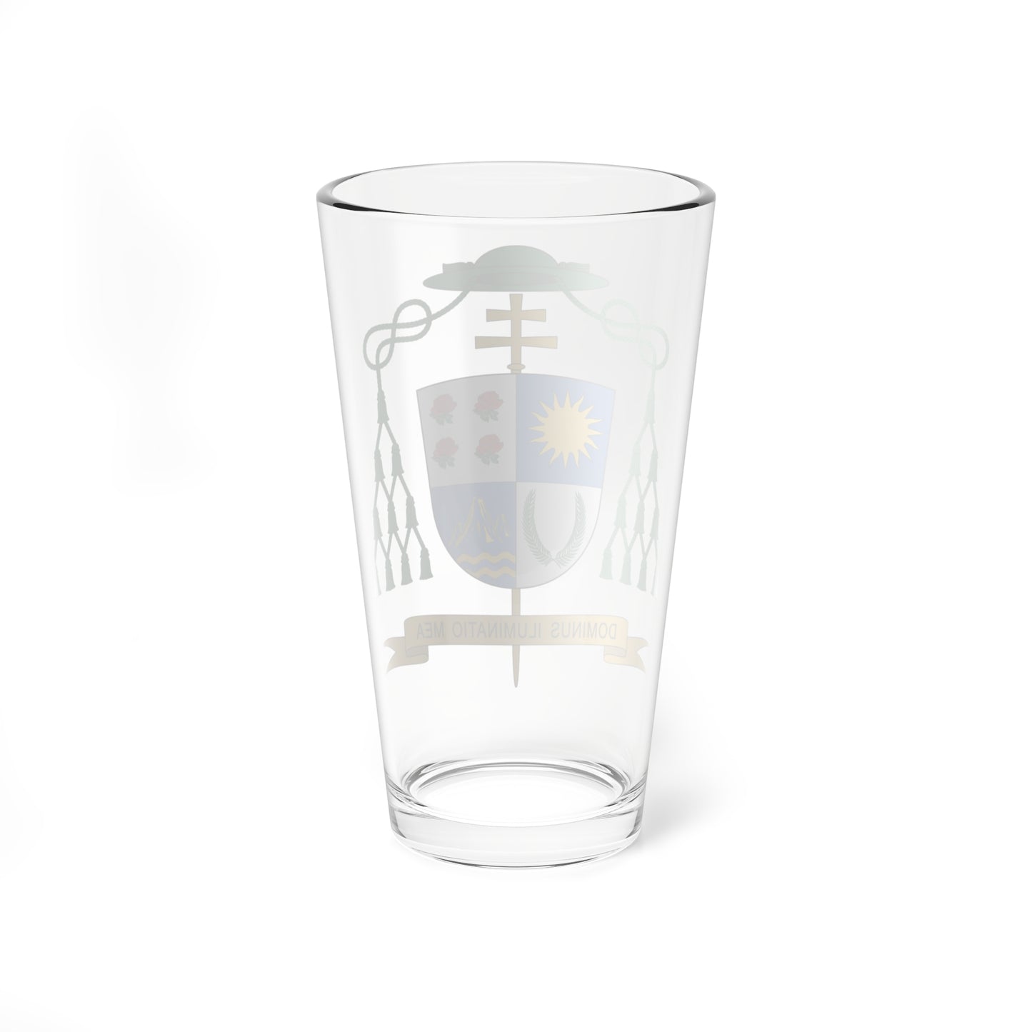 Escudo de Escudo de Paul Tschang In-nam (Spain) (Coat of Arms) Pint Glass 16oz