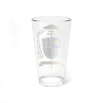 Escudo de Escudo de Paul Tschang In-nam (Spain) (Coat of Arms) Pint Glass 16oz