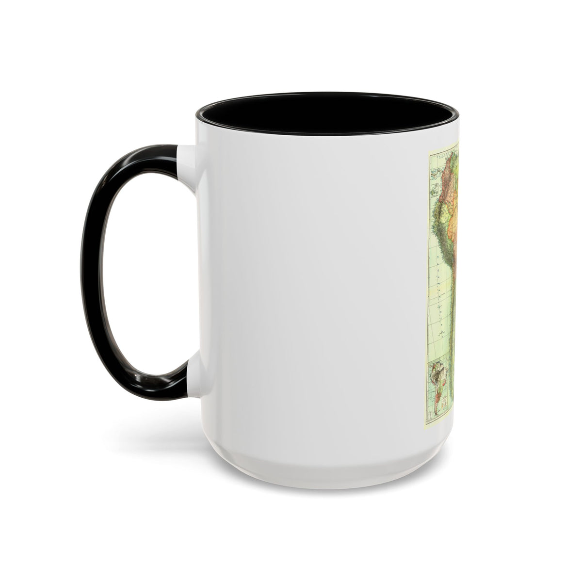South America (1921) (Map) Accent Coffee Mug