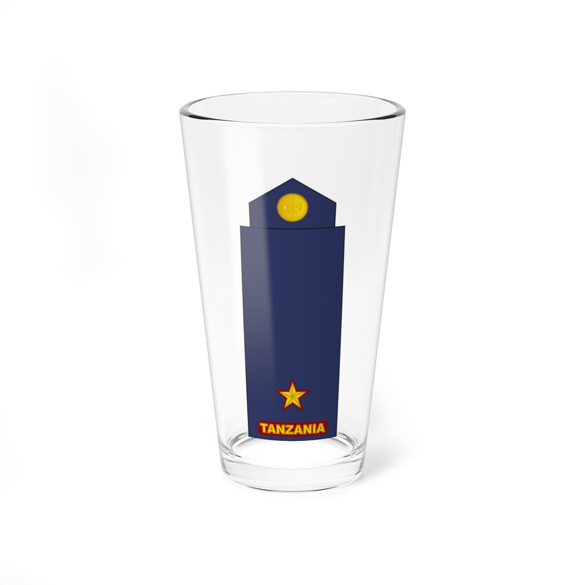 08 Tanzania Air Force 2LT (Tanzania) (Military Rank) Pint Glass 16oz