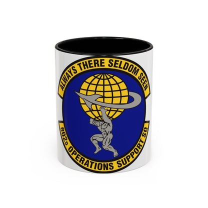 802d Operations Support Squadron (U.S. Air Force) Accent Coffee Mug