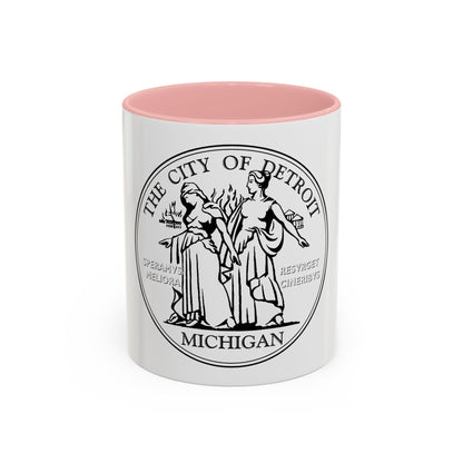 Seal of Detroit - Accent Coffee Mug