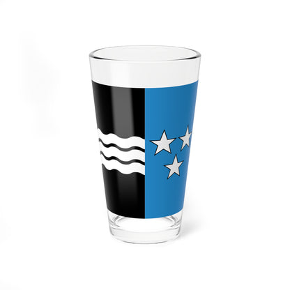 Flag of Canton of Aargau (Switzerland) Pint Glass 16oz