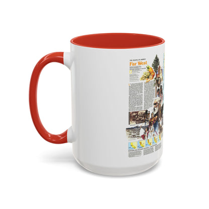 USA - Far West 2 (1984) (Map) Accent Coffee Mug