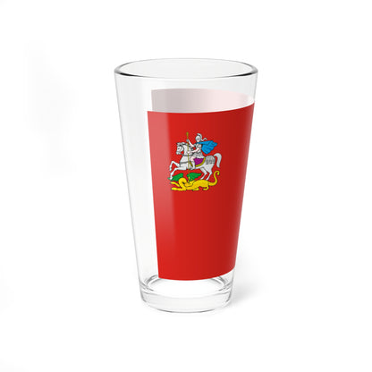 Russia flag of Moscow oblast (Russia) Pint Glass 16oz