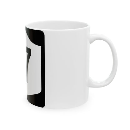 NY-17 (New York) (Road Sign) White Coffee Mug