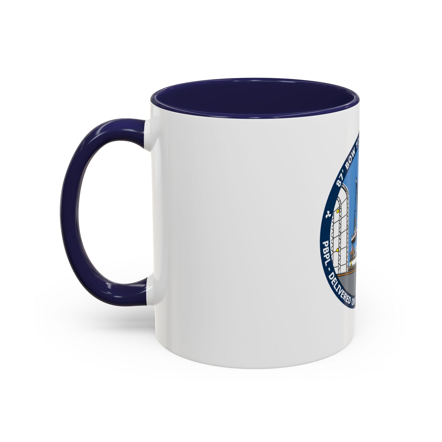 USCG Patrol Boat PBPL Bow to Stern Program (U.S. Coast Guard) Accent Coffee Mug
