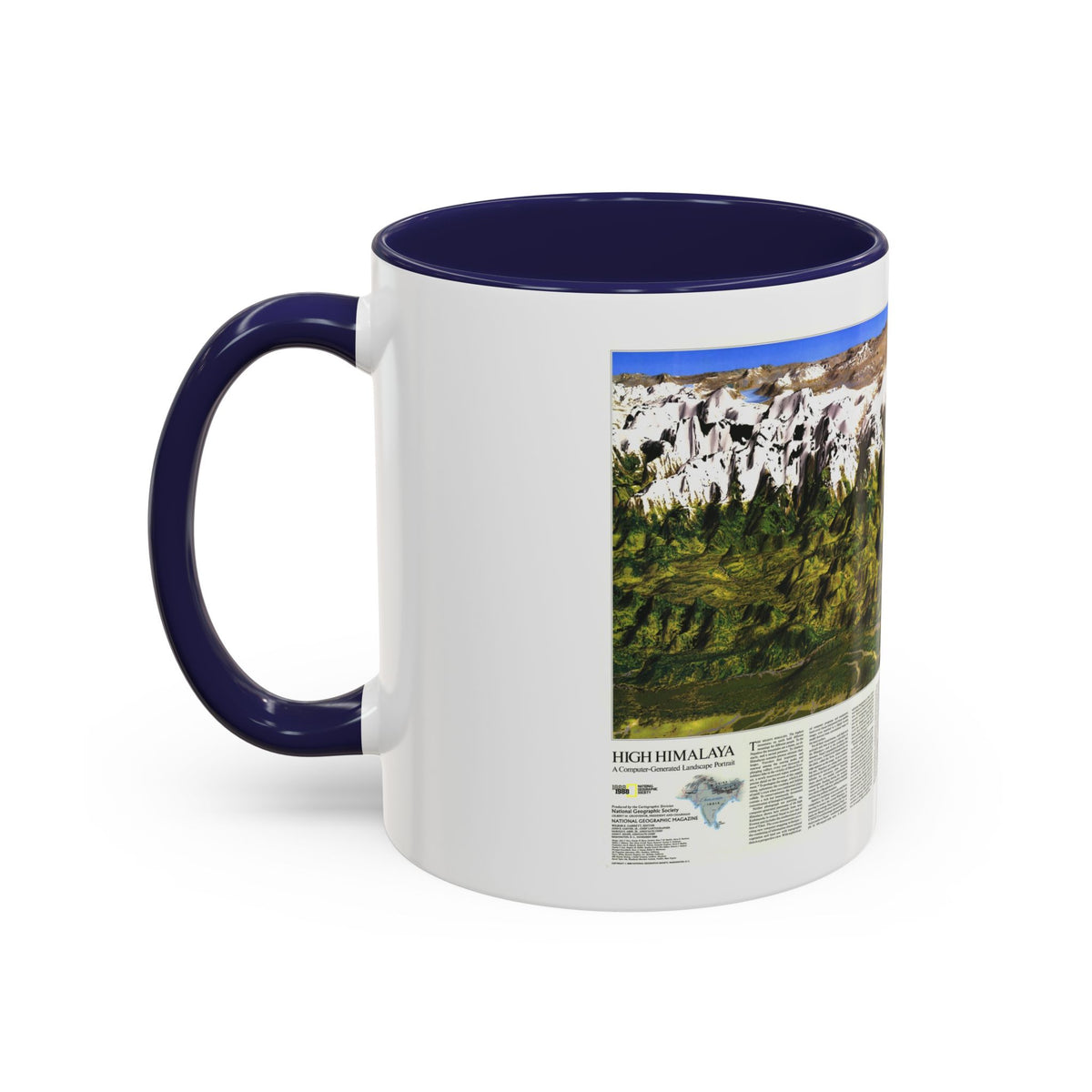 High Himalaya (1988) (Map) Accent Coffee Mug