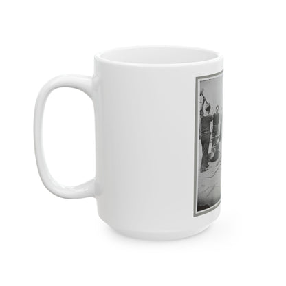 Deck Of Warship (U.S. Civil War) White Coffee Mug
