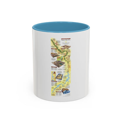 Egypt's Nile Valley- The South (1995) (Map) Accent Coffee Mug