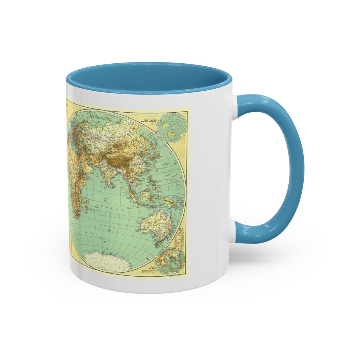 World Map (1935) (Map) Accent Coffee Mug