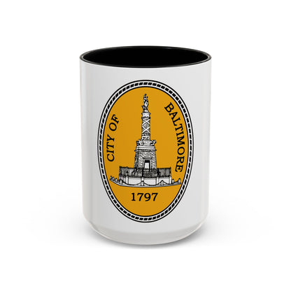 Seal of Baltimore Maryland - Accent Coffee Mug
