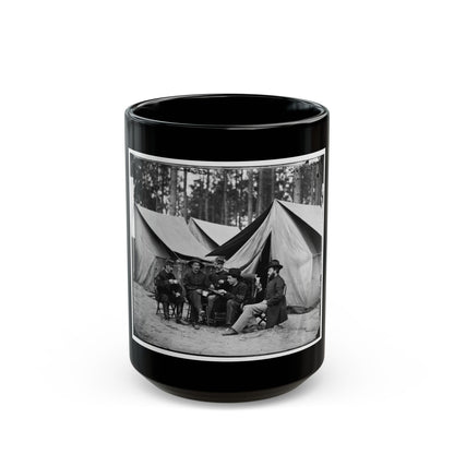 Petersburg, Va. Hospital Stewards Of 2d Division, 9th Corps, In Front Of Tents (U.S. Civil War) Black Coffee Mug