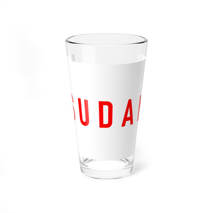 Flag of Sudan Bandung Conference (Sudan) Pint Glass 16oz