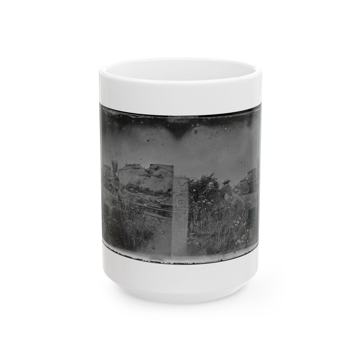Virginia. Locomotive On The Orange & Alexandria Railroad (U.S. Civil War) White Coffee Mug