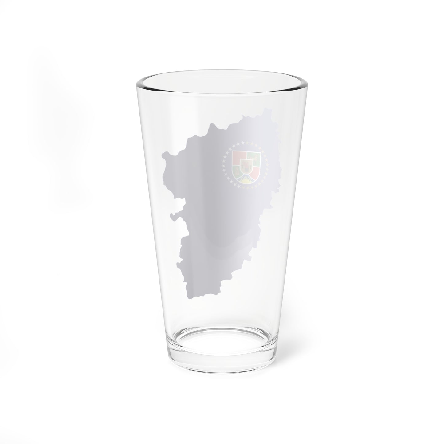 Flag-map of Luhansk Oblast (Ukraine) Pint Glass 16oz