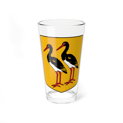 Demenes pagasta ģerbonis (Latvia) (Coat of Arms) Pint Glass 16oz