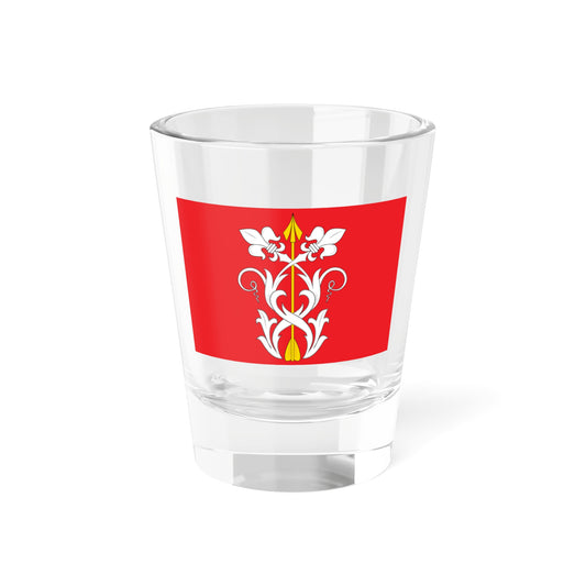 Flag of Strelkovskoe Moscow oblast (Russia) (Coat of Arms) Shot Glass 1.5oz