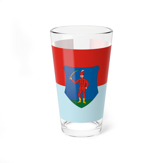 Flag of Janoshaza (Hungary) Pint Glass 16oz