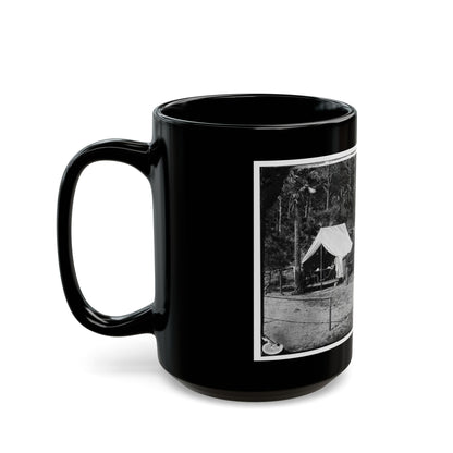 Morris Island, South Carolina. General Quincy A. Gillmore In Front Of His Tent 001 (U.S. Civil War) Black Coffee Mug