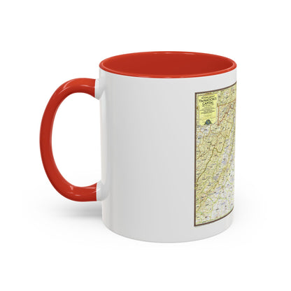 USA - Round About the Nation's Capital (1956) (Map) Accent Coffee Mug