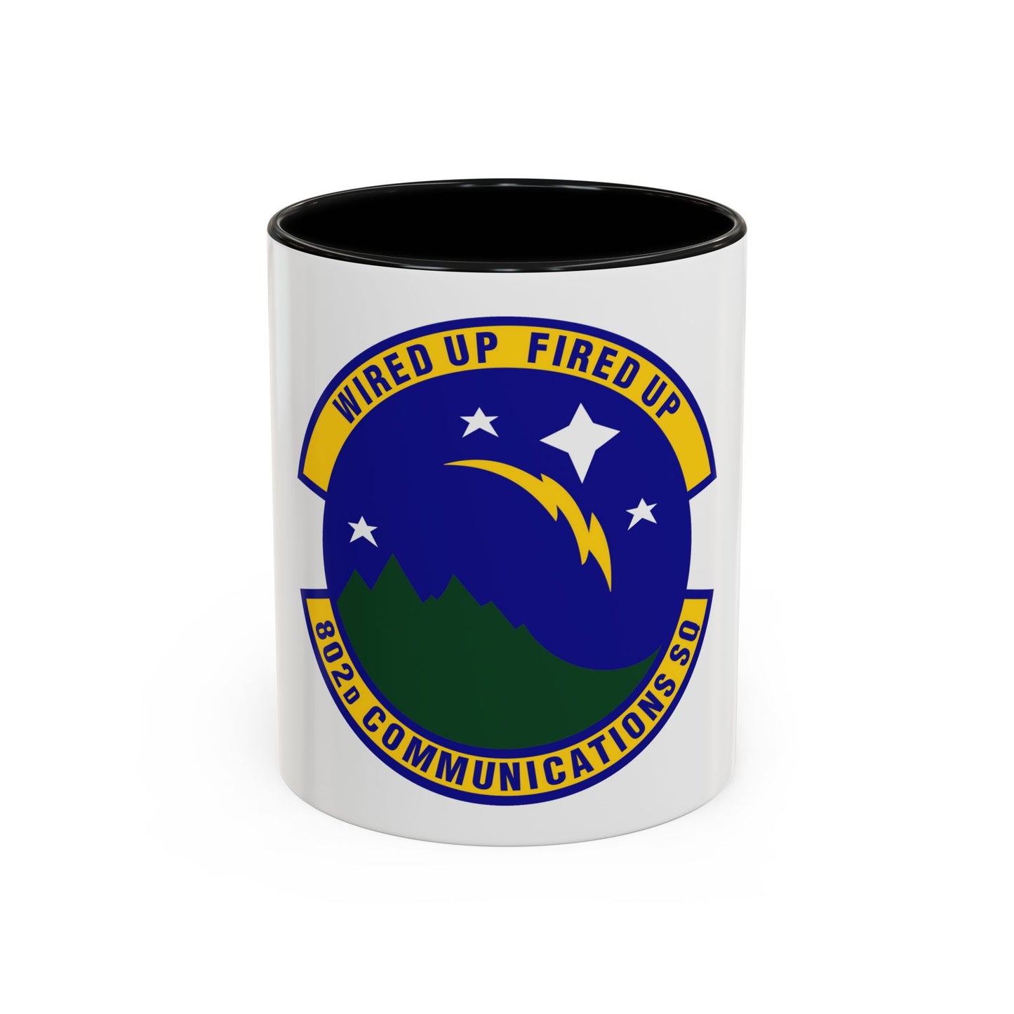 802d Communications Squadron (U.S. Air Force) Accent Coffee Mug