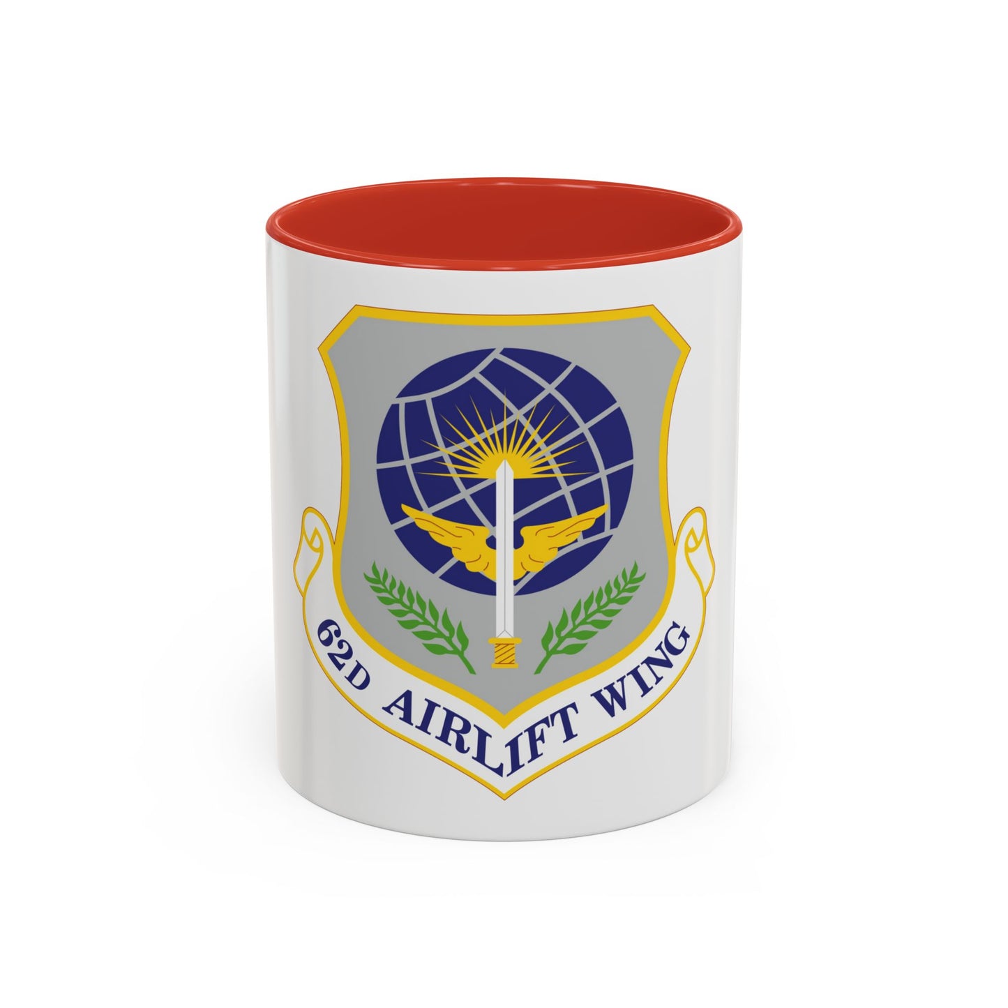 62d Airlift Wing (U.S. Air Force) Accent Coffee Mug
