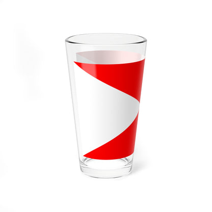 Army Rank Flag of Denmark - Chief of the General Command (Denmark) Pint Glass 16oz
