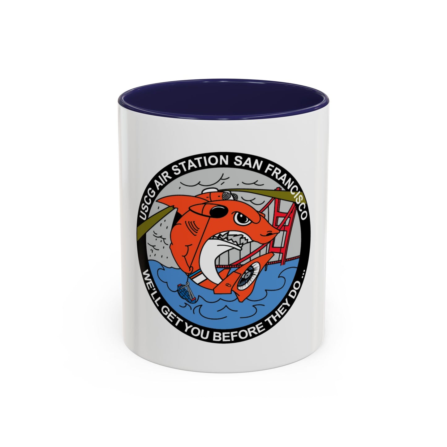 USCG Air Station San Francisco 2 (U.S. Coast Guard) Accent Coffee Mug